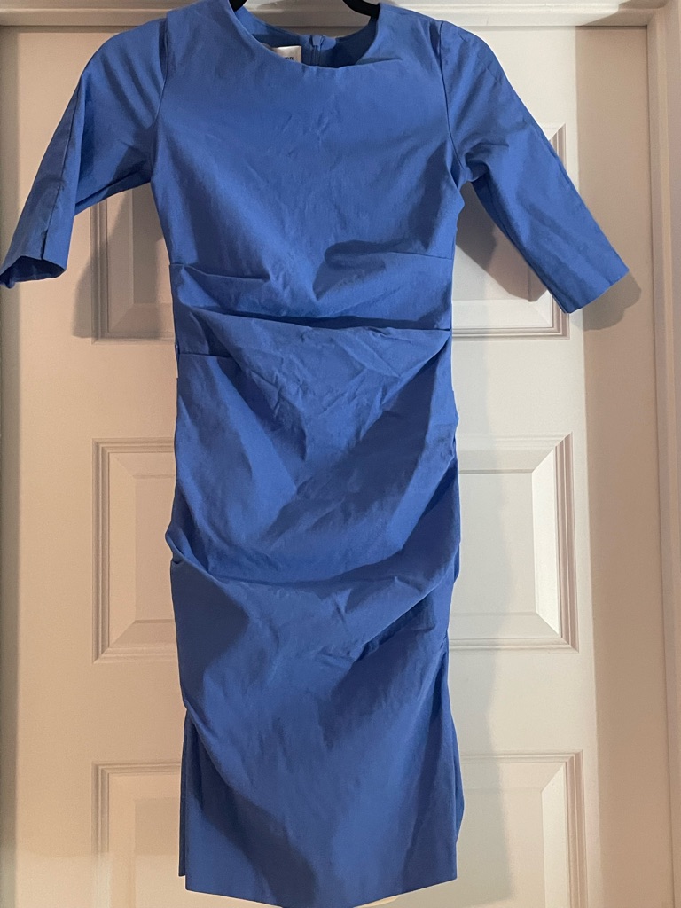 Sara Campbell Cobalt Blue Midi Sheath Dress